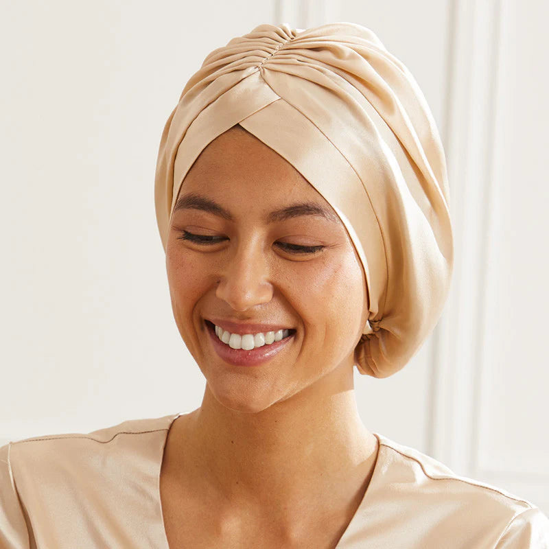 Silk Turban Sleep Bonnet
