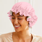 Double-Layer Reversible Silk Bonnet
