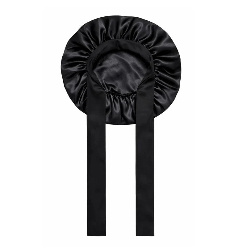 Adjustable silk sleep cap